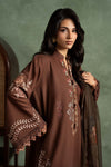 3 Piece Embroidered Dobby Linen Suit