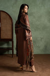 3 Piece Embroidered Dobby Linen Suit