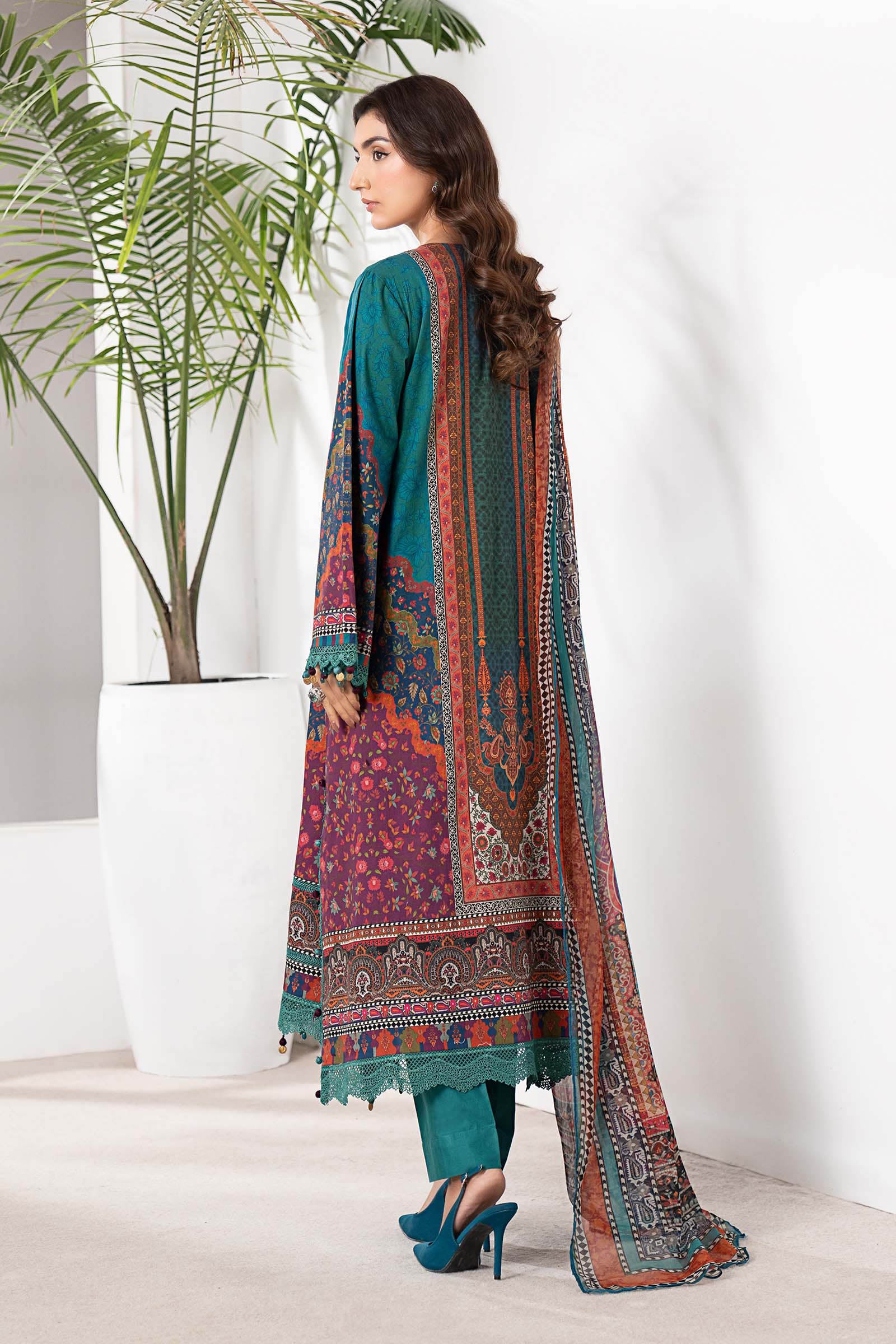 3 Piece Embroidered Cambric Suit