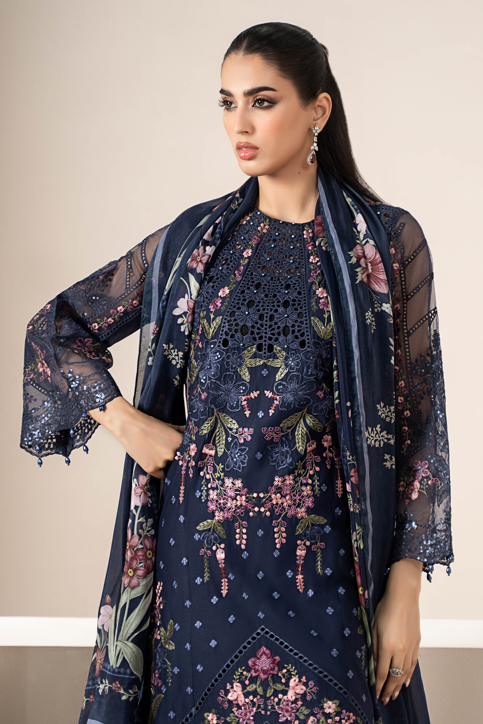 3 Piece Embroidered Lawn Suit | ELS-25-10