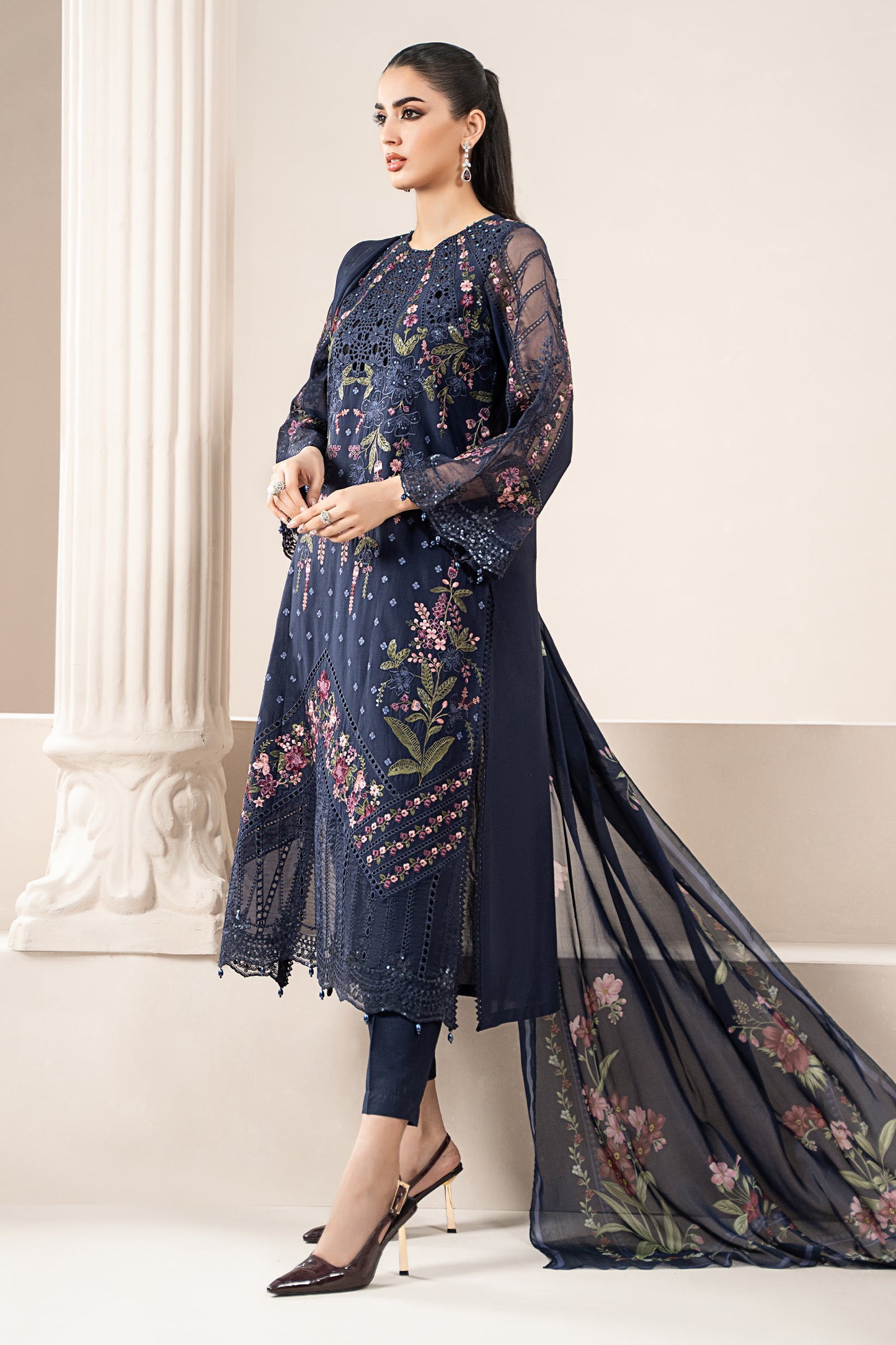 3 Piece Embroidered Lawn Suit | ELS-25-10
