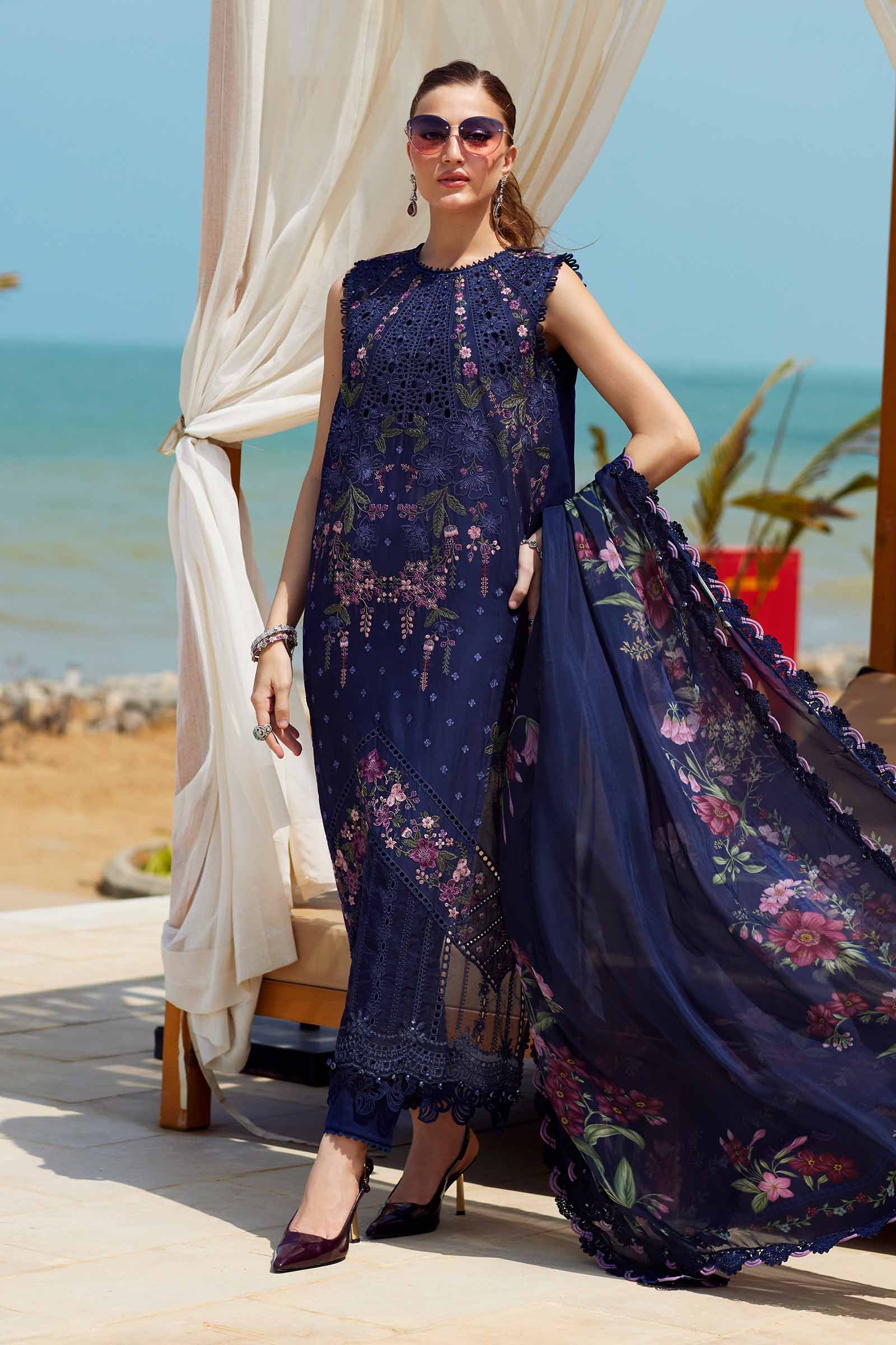 3 Piece Unstitched Embroidered Lawn Suit | EID LAWN-25-10