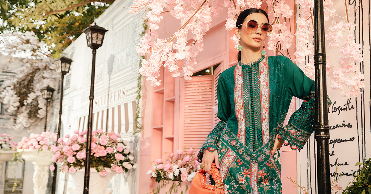3 Piece Unstitched Embroidered Lawn Suit | MPT-2610-A