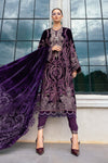 3 Piece Unstitched Embroidered Velvet Suit