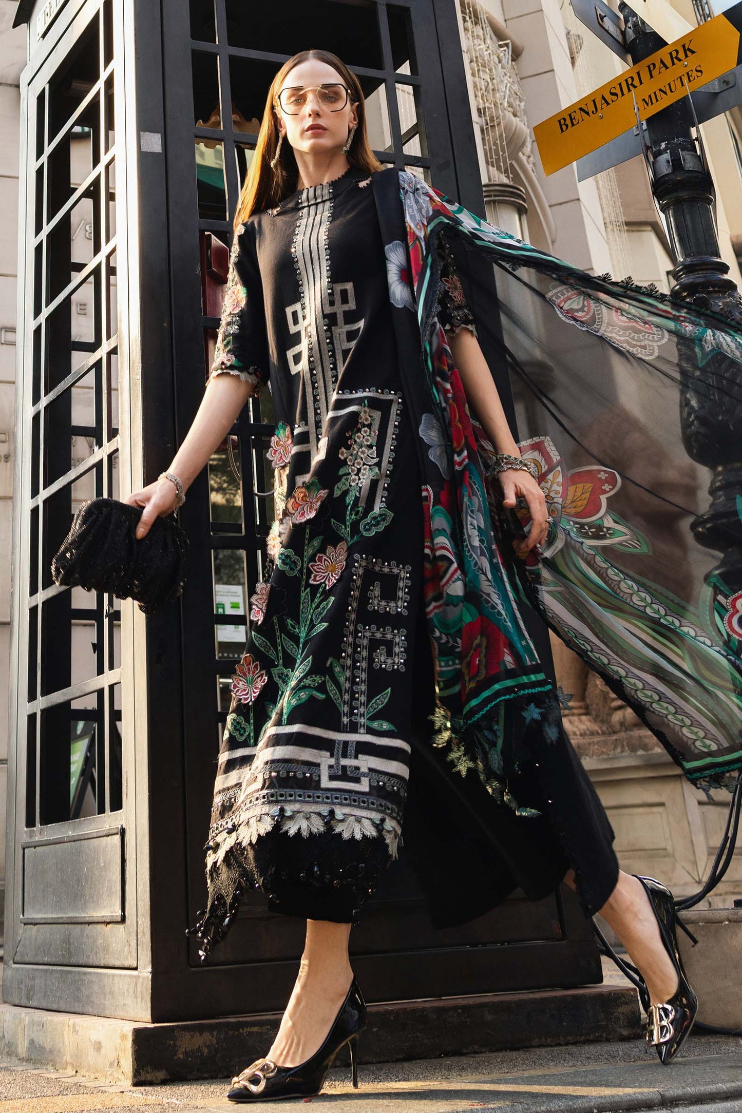 3 Piece Unstitched Embroidered Jacquard Lawn Suit