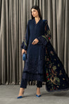 3 Piece Embroidered Twill Linen Suit