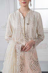 3 Piece Embroidered Dobby Lawn Suit | DS-2515-A