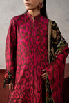 3 Piece Embroidered Linen Suit