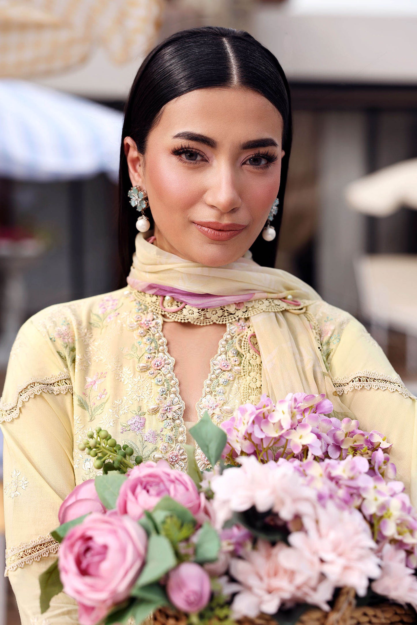 3 Piece Unstitched Embroidered Lawn Suit