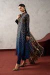 3 Piece Embroidered Linen Suit