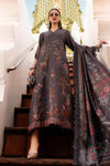 3 Piece Unstitched Embroidered Twill Linen Suit