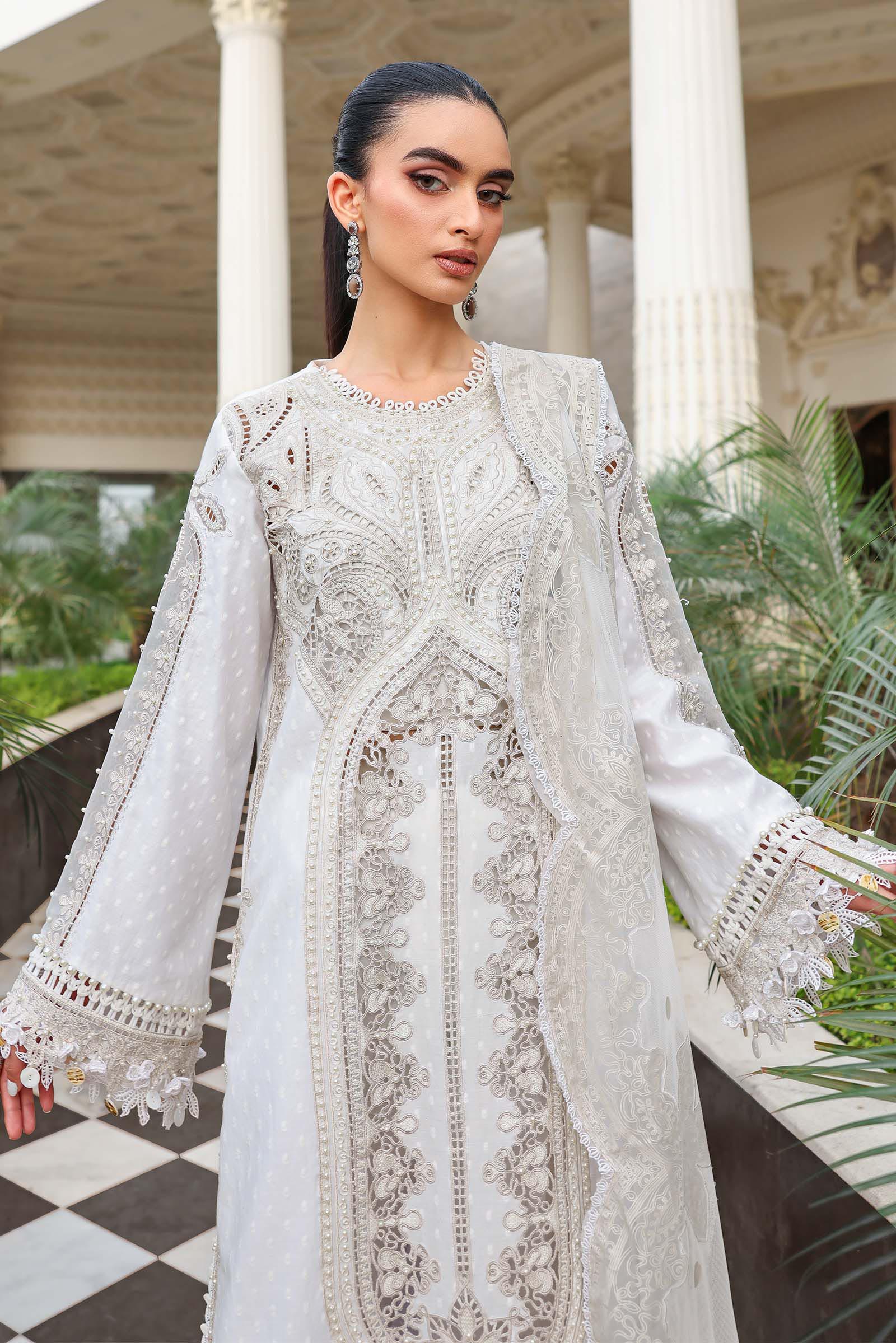 3 Piece Unstitched Embroidered Jacquard Lawn Suit