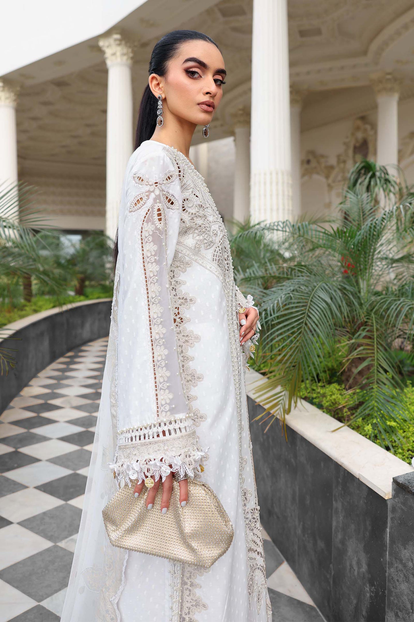 3 Piece Unstitched Embroidered Jacquard Lawn Suit