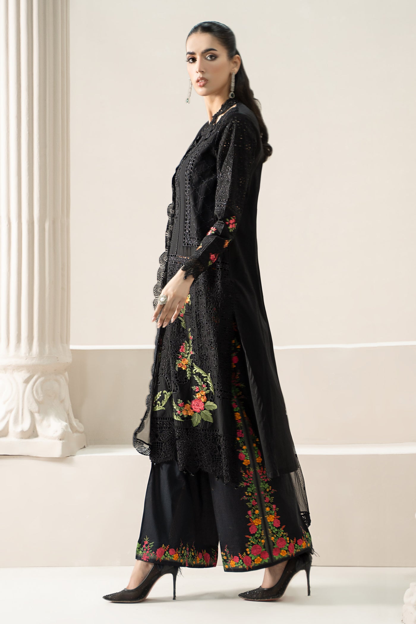 3 Piece Embroidered Lawn Suit | ELS-25-01