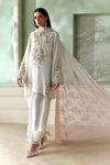 3 Piece Unstitched Embroidered Tusser Silk Suit
