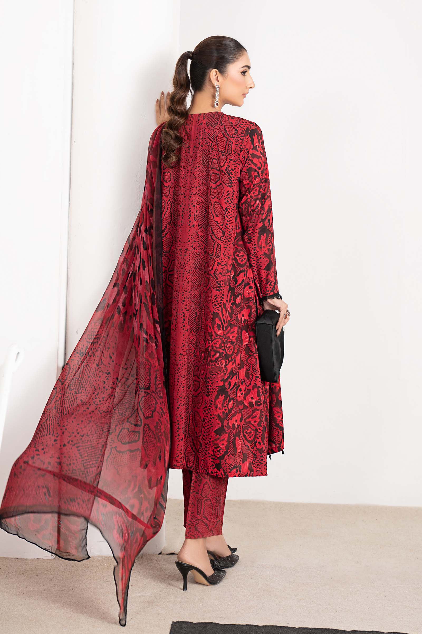 3 Piece Embroidered Linen Suit