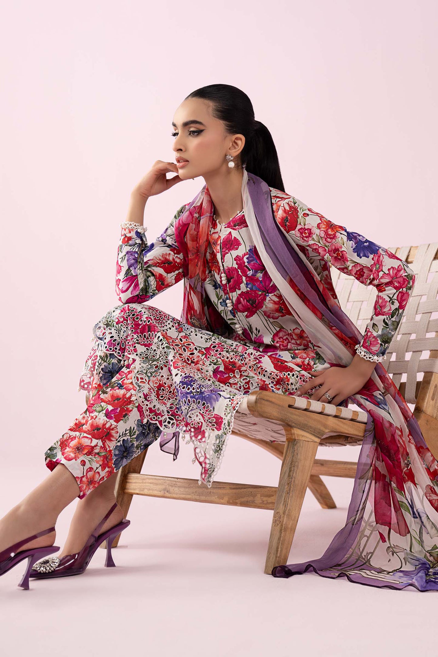 3 Piece Embroidered Lawn Suit