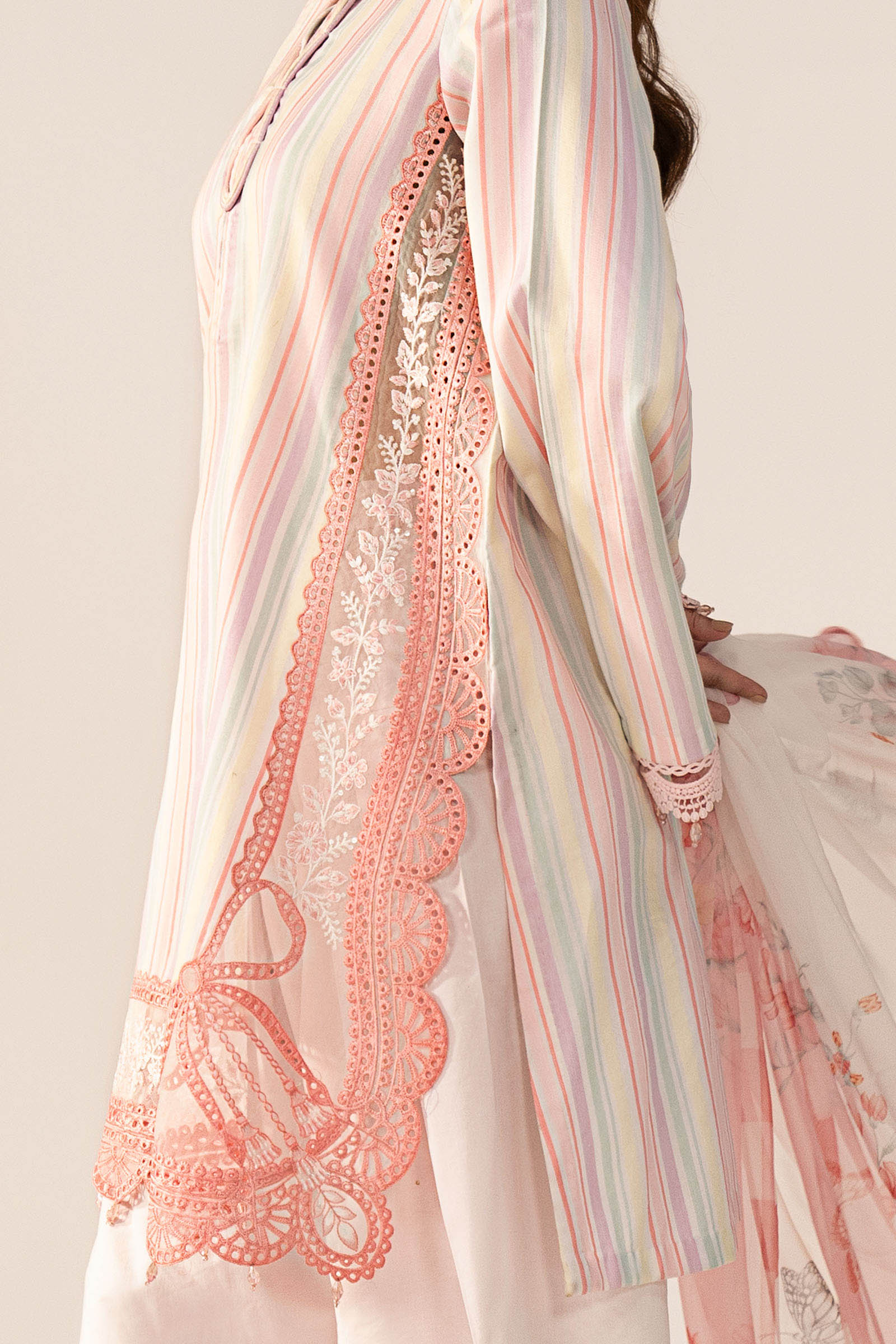 3 Piece Embroidered Jacquard Suit