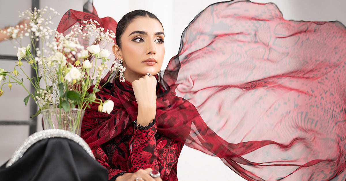 3 Piece Embroidered Linen Suit