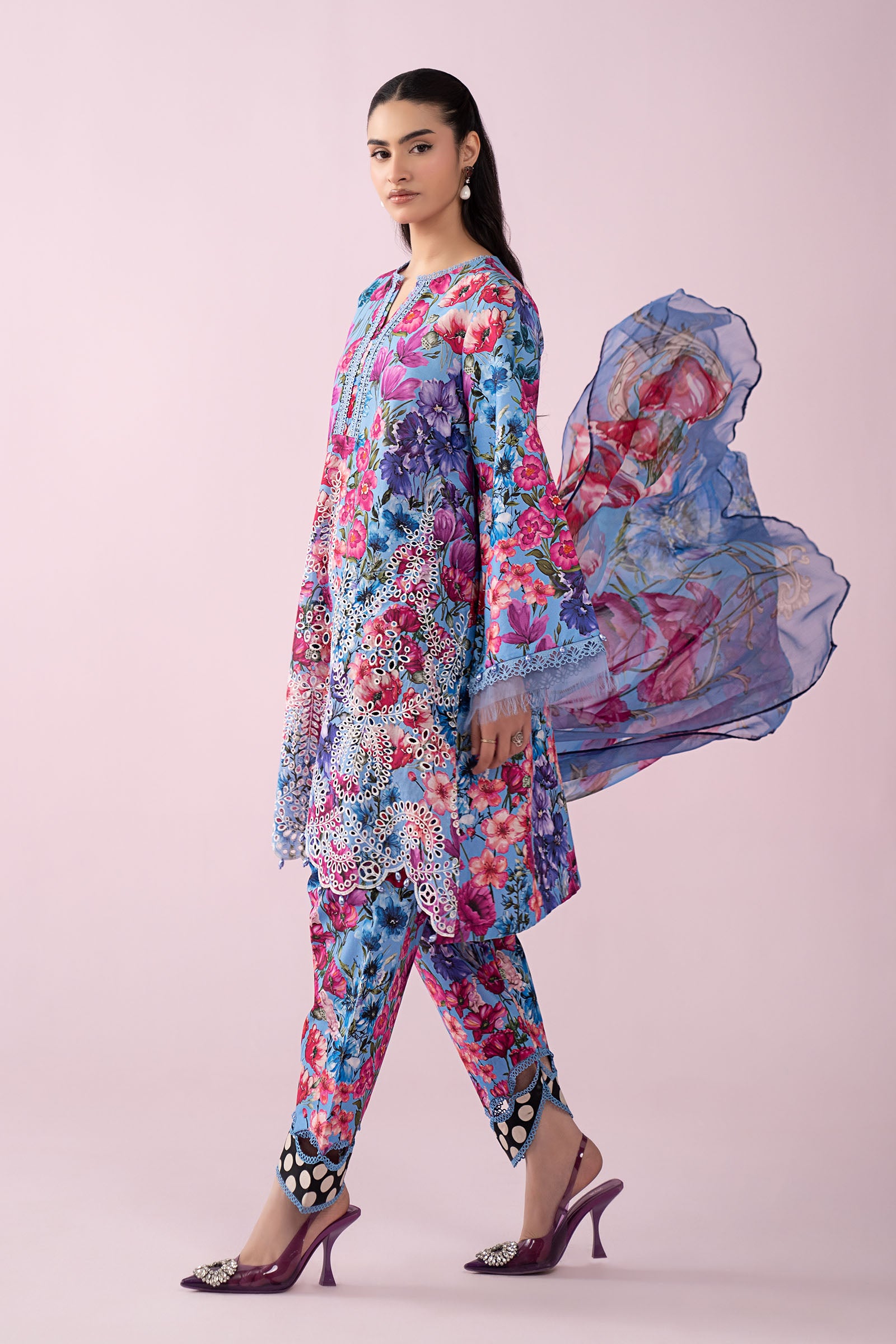 3 Piece Embroidered Lawn Suit