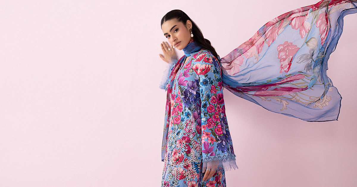 3 Piece Embroidered Lawn Suit