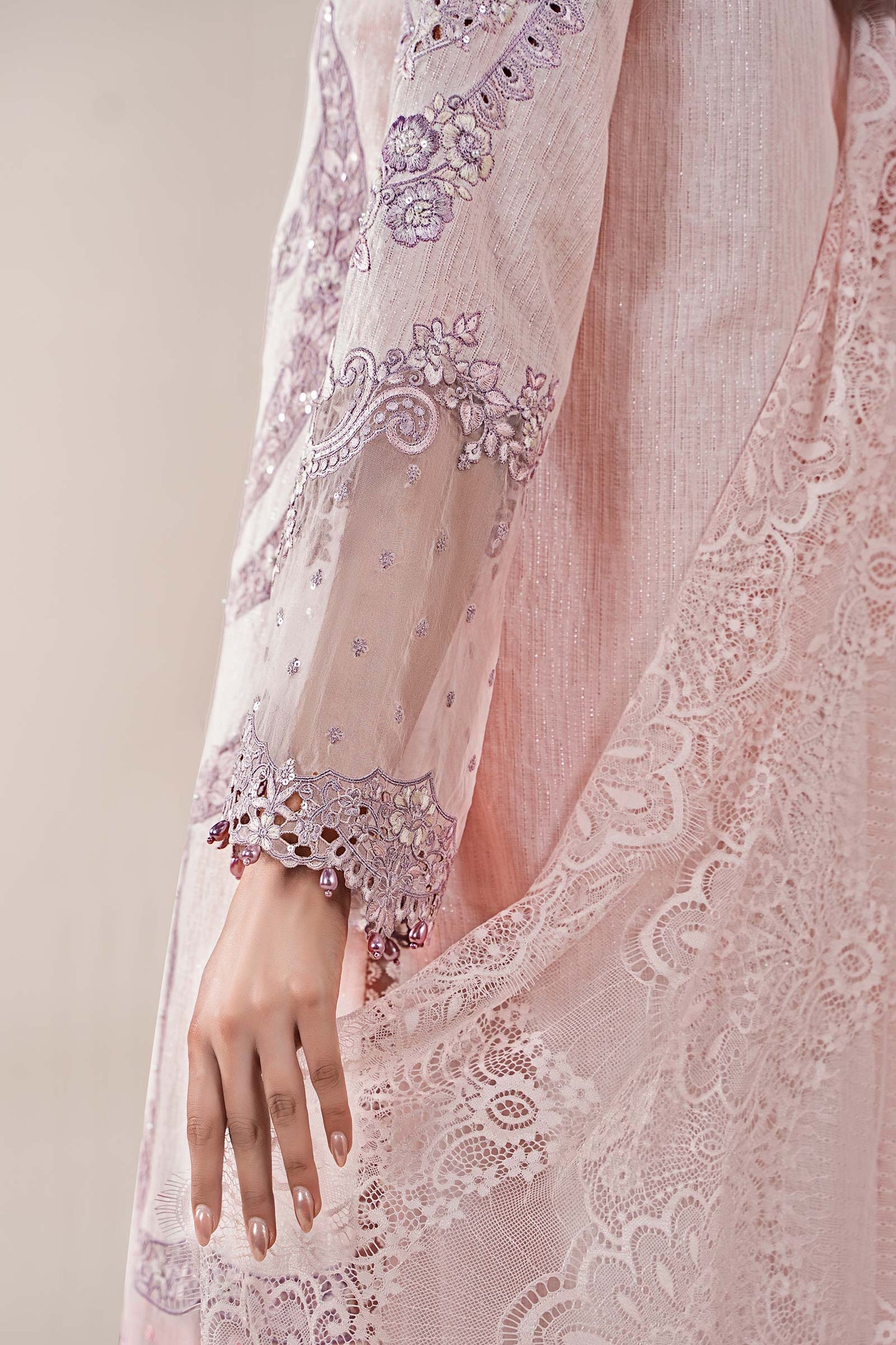 3 Piece Embroidered Jacquard Lawn Suit | ELS-25-02