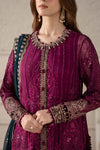 3 Piece Embroidered Chiffon Suit | MCS-25-102
