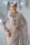 Unstitched Embroidered Chiffon Saree