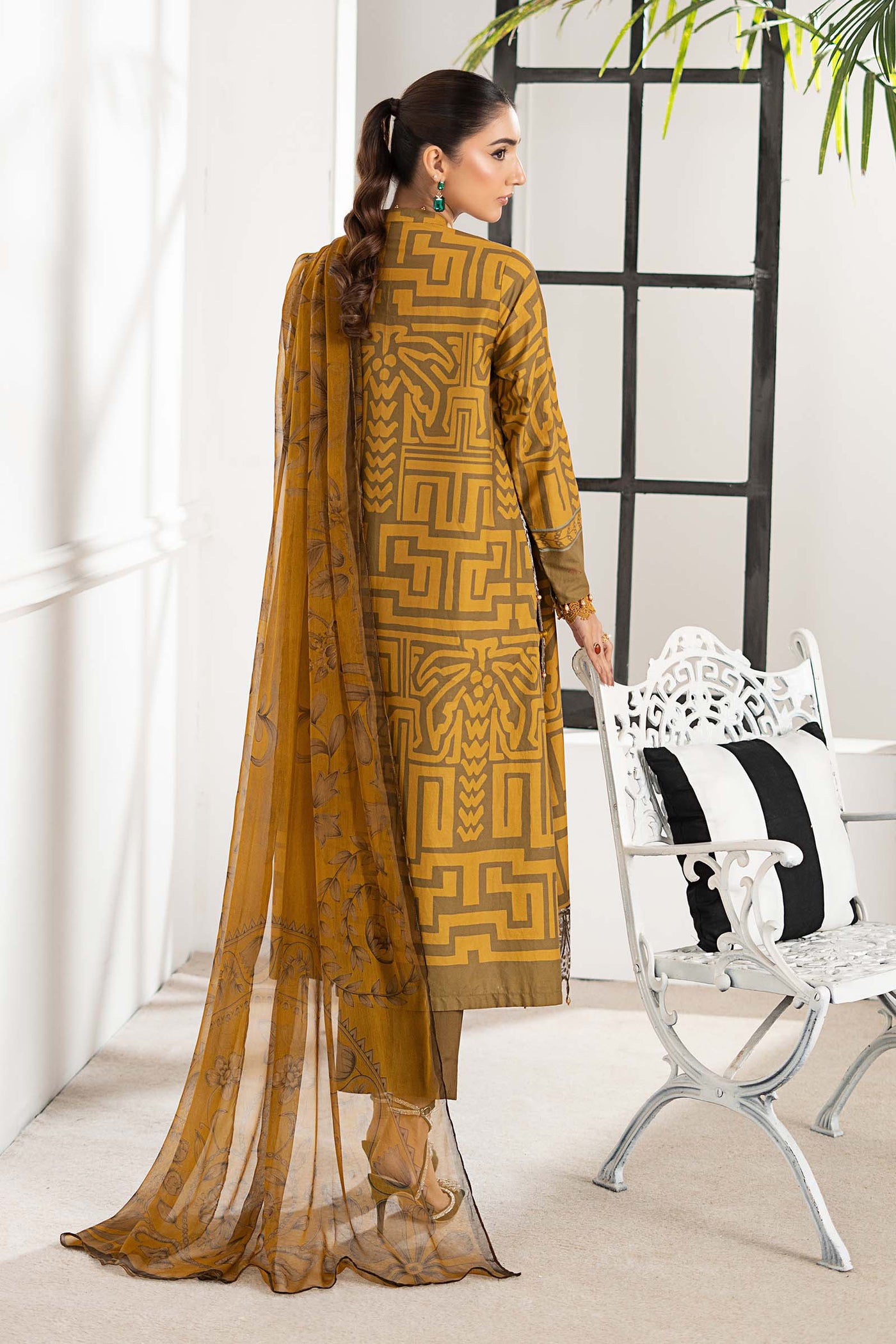 3 Piece Embroidered Cambric Suit