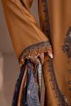 3 Piece Embroidered Twill Linen Suit