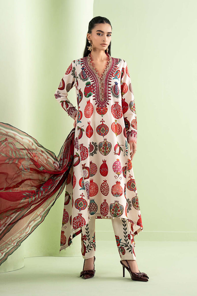 Maria B 3 Piece Embroidered Lawn Suit, view 1