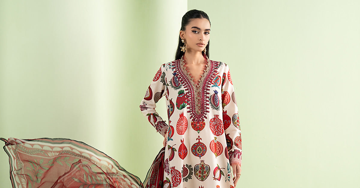 3 Piece Embroidered Lawn Suit