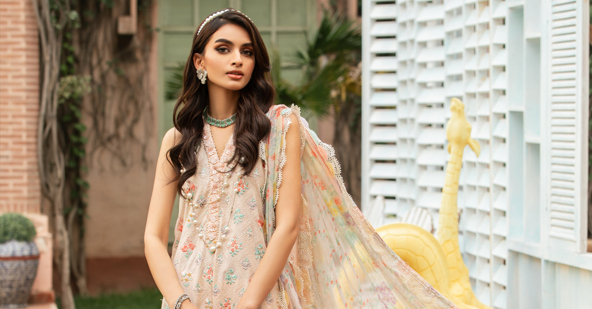 3 Piece Unstitched Printed Suit | MPT-2203-B