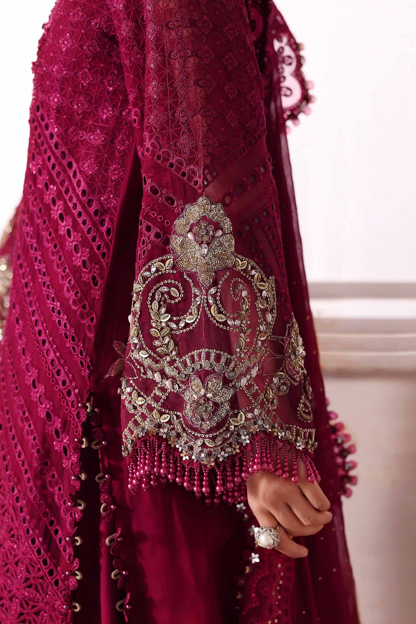 3 Piece Unstitched Embroidered Chiffon Suit | BD-3003