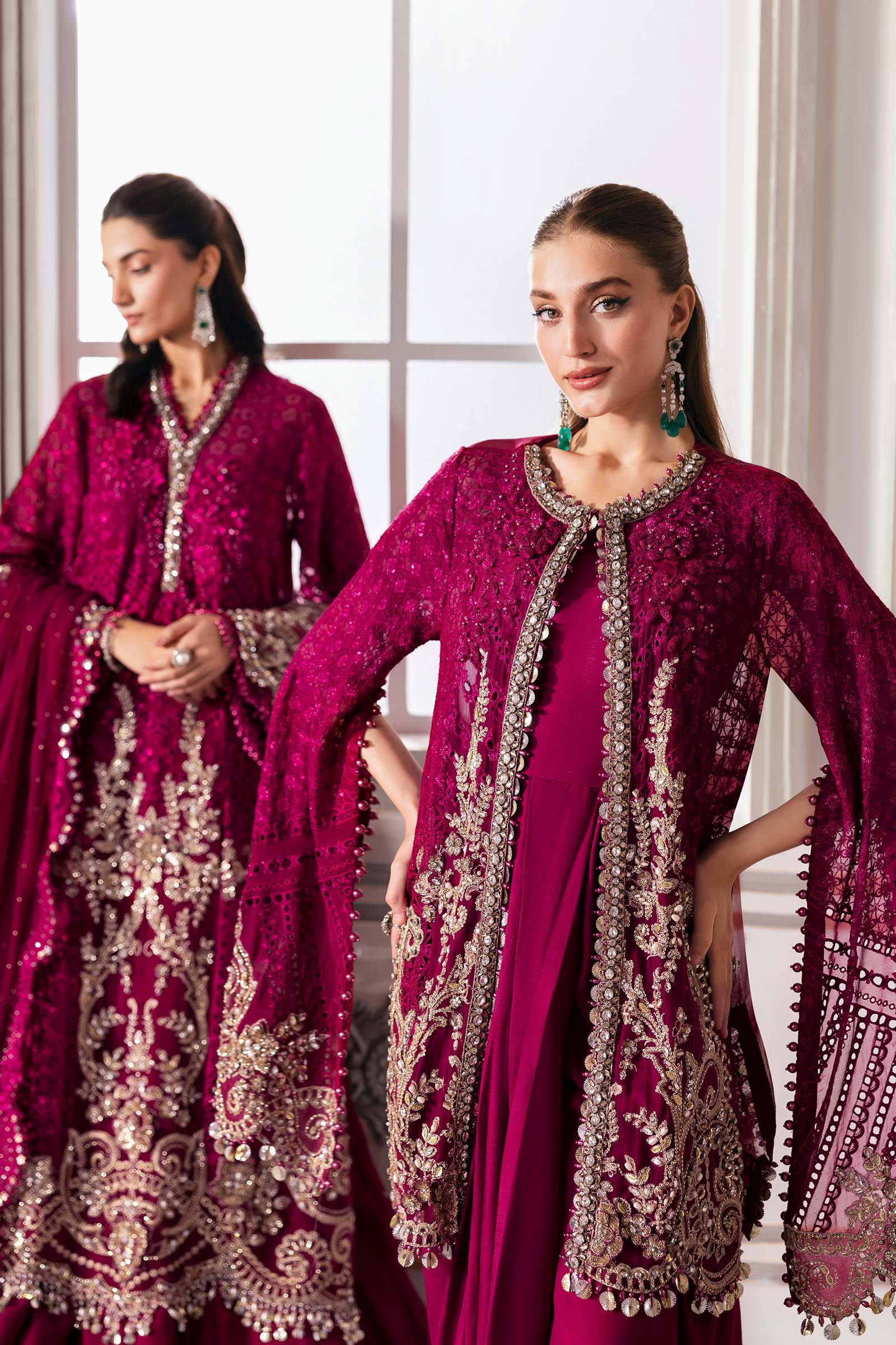 3 Piece Unstitched Embroidered Chiffon Suit | BD-3003
