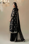 3 Piece Embroidered Raw Silk Suit