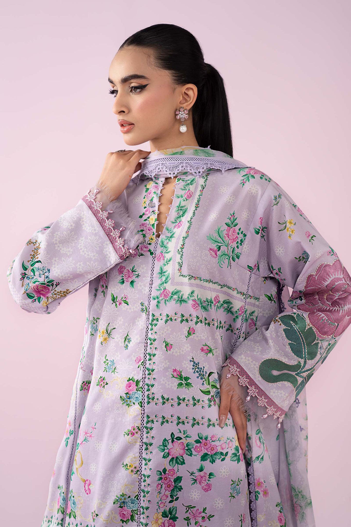 3 Piece Embroidered Lawn Suit