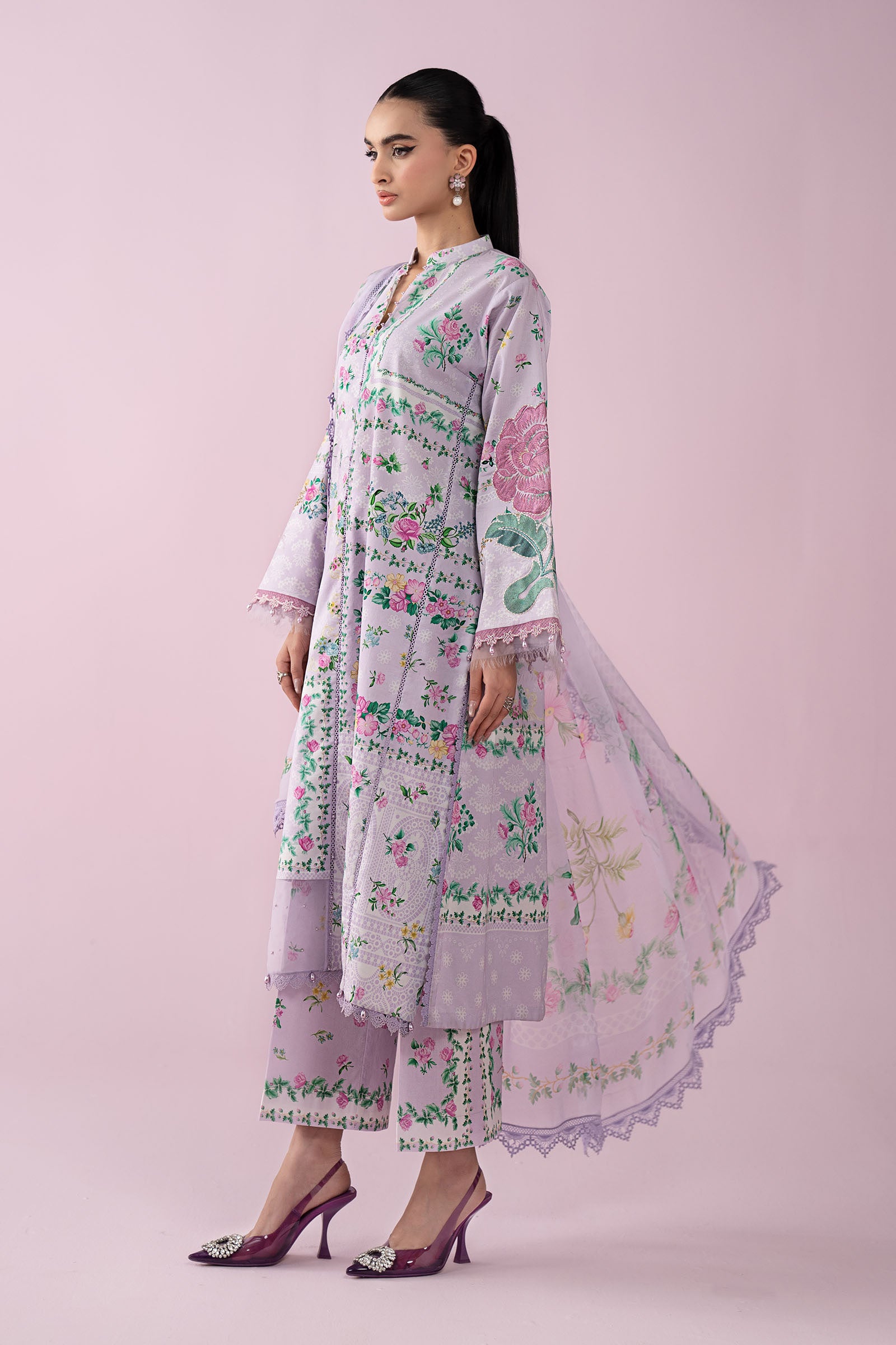 3 Piece Embroidered Lawn Suit