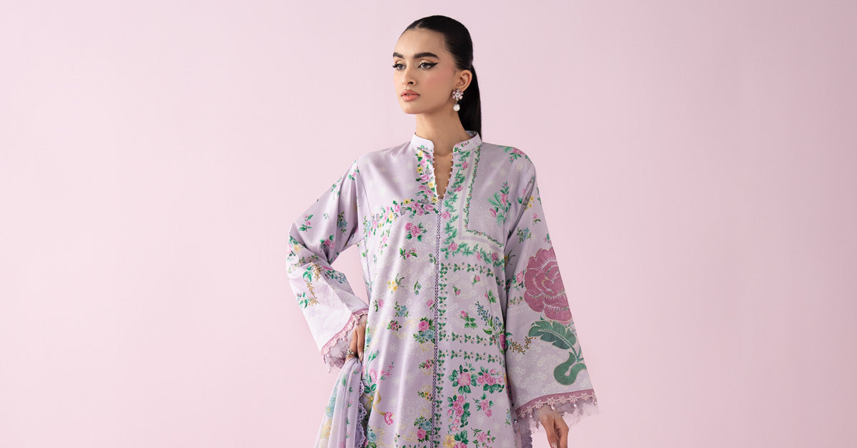 3 Piece Embroidered Lawn Suit