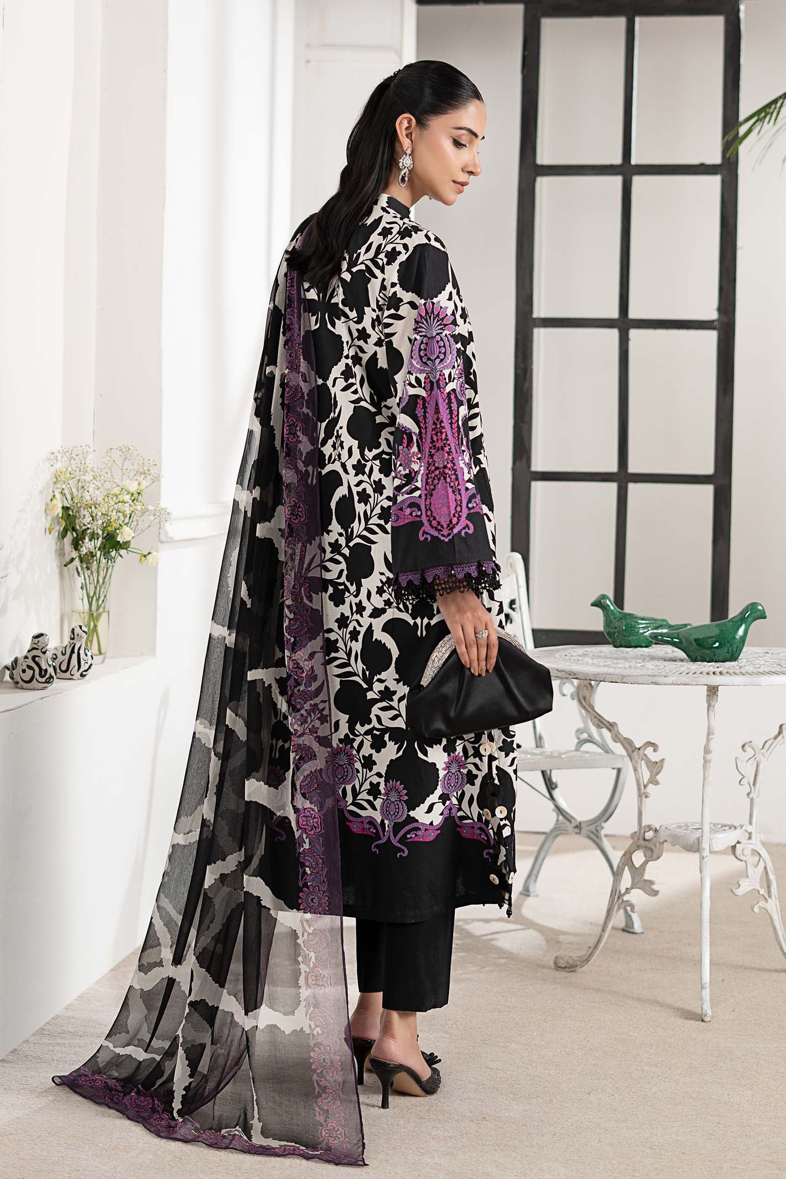 3 Piece Embroidered Cambric Suit