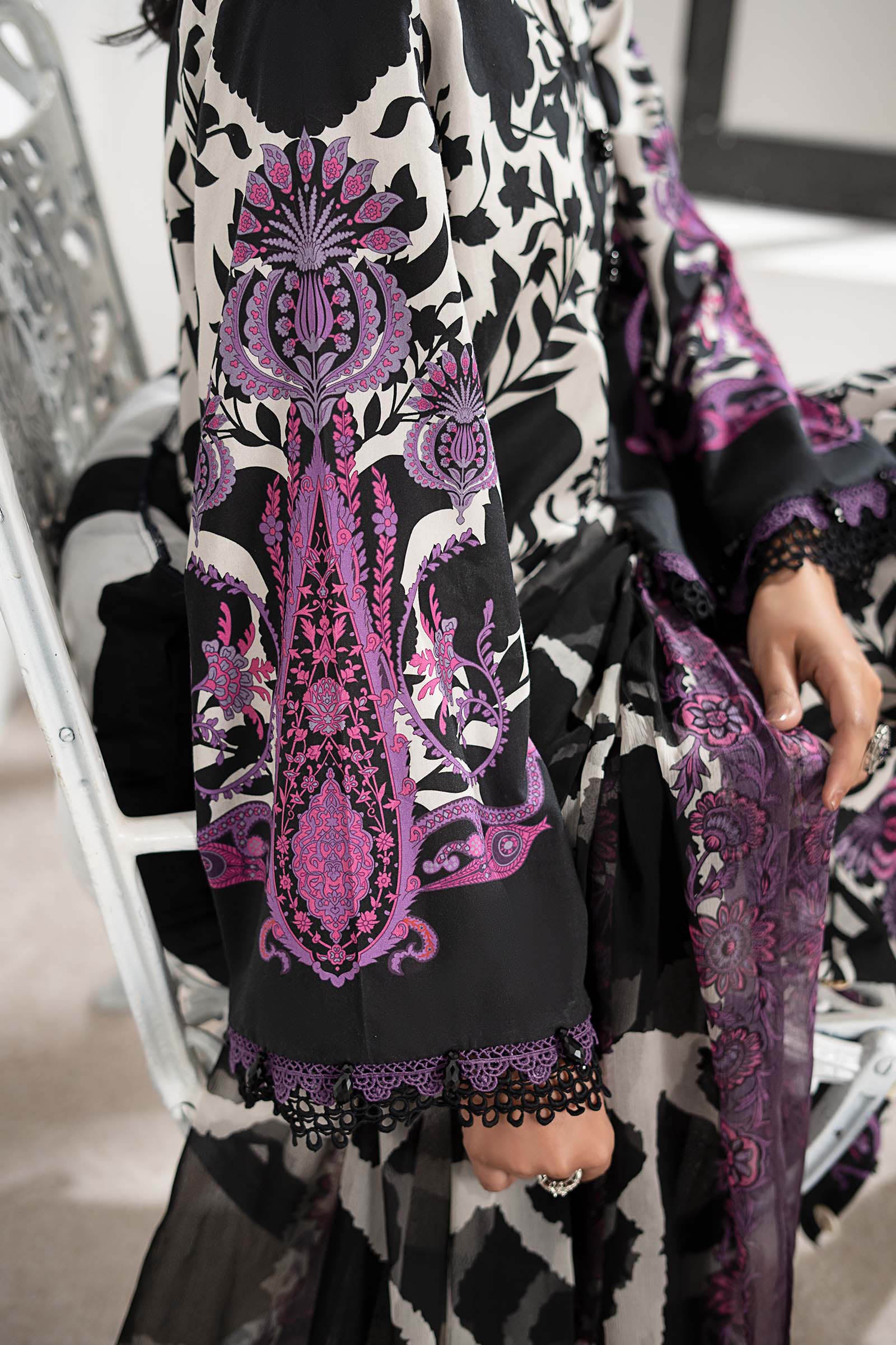 3 Piece Embroidered Cambric Suit