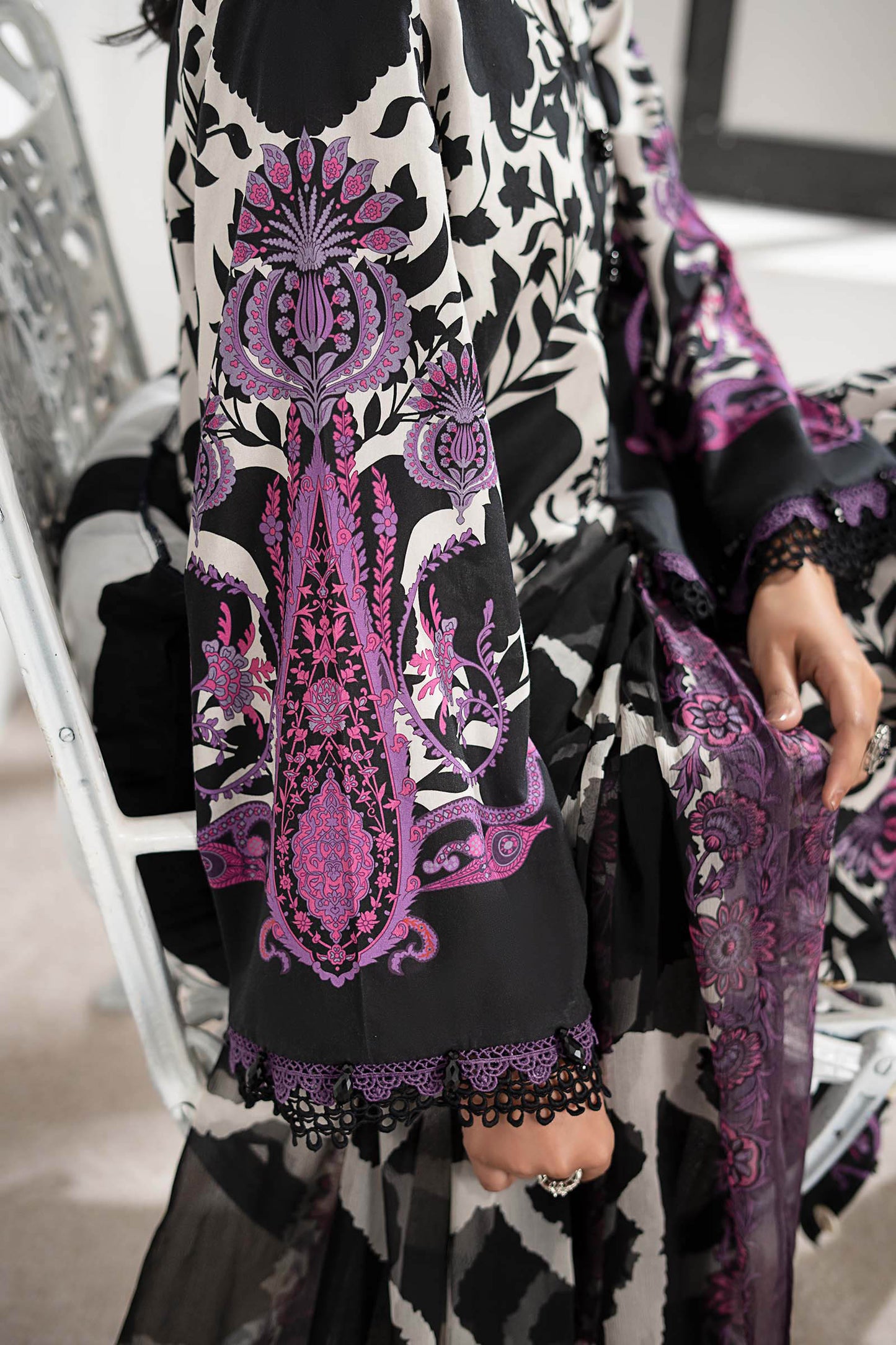 3 Piece Embroidered Cambric Suit