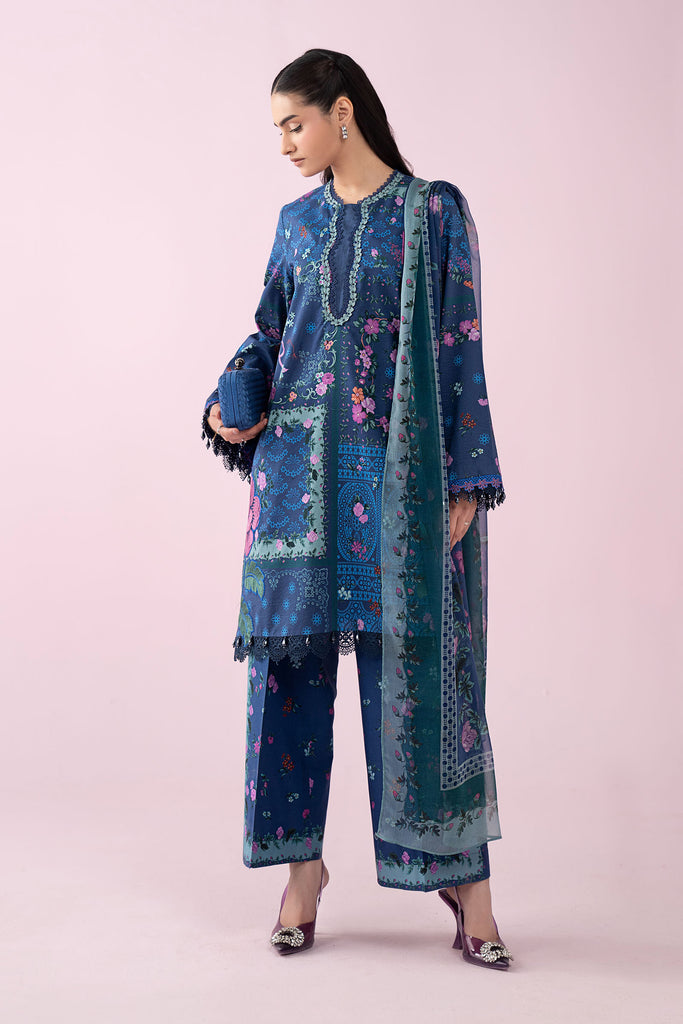 Maria B 3 Piece Embroidered Lawn Suit, view 1