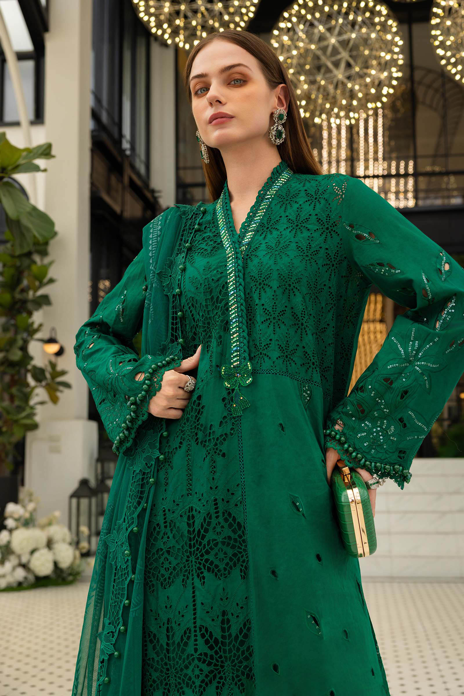3 Piece Unstitched Embroidered Lawn Suit