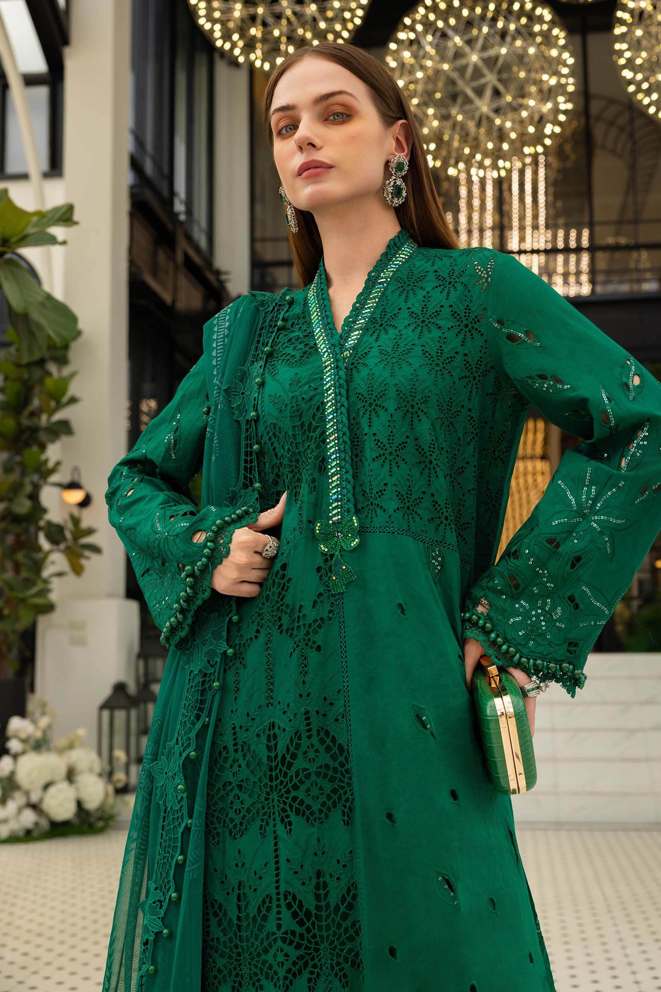 3 Piece Unstitched Embroidered Lawn Suit