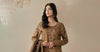 3 Piece Embroidered Raw Silk Suit