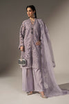 3 Piece Embroidered Organza Suit