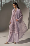 3 Piece Embroidered Organza Suit