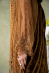 3 Piece Embroidered Chiffon Suit