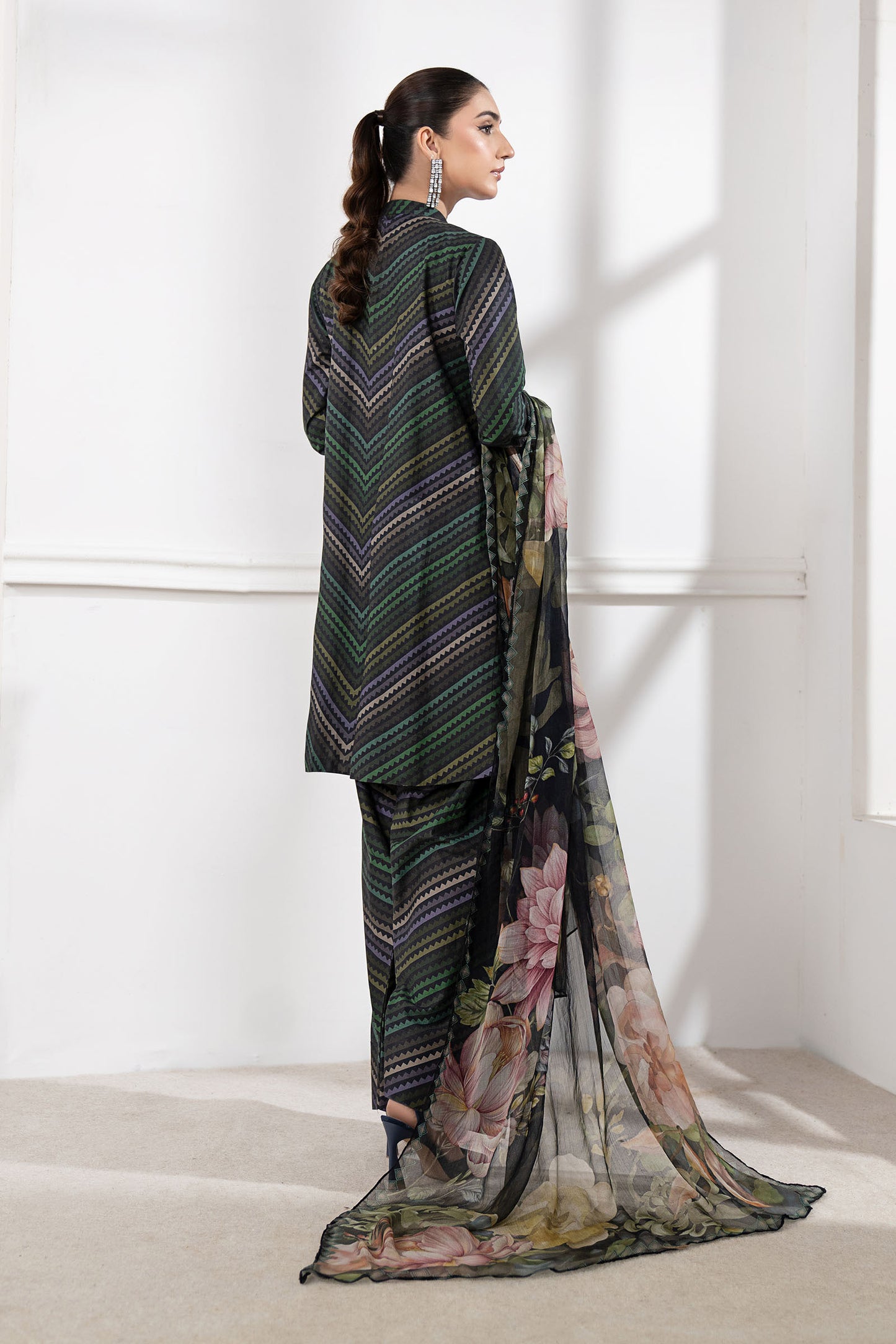 3 Piece Embroidered Cambric Suit